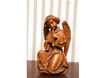 WOODEN ANGEL HAND CARVED by GALLERIA SAVELLI