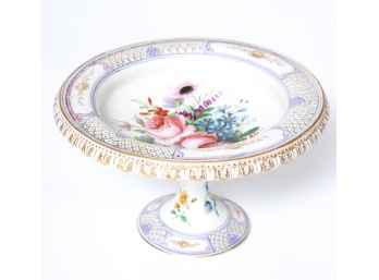 (19th c) CONTINENTAL PORCELAIN COMPOTE