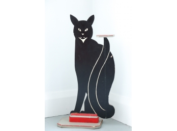 BLACK CAT BALANCING SMALL TRAY ON TAIL 1930-40s