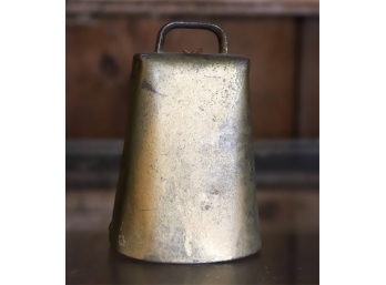 COW BELL in GOLD PAINT