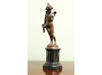 GRAND TOUR BRONZE of a WINGED PUTTO