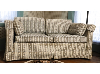 NICELY UPHOLSTERED LOVE SEAT
