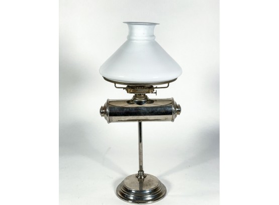 19TH CENTURY LINCOLN LOG STUDENT LAMP