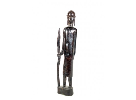 20TH CENTURY CARVED AFRICAN FIGURE