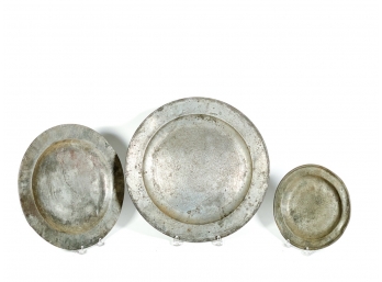 (3) EARLY ENGLISH PEWTER