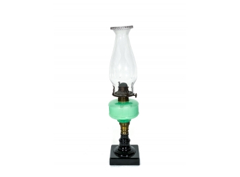SANDWICH GLASS OIL LAMP FONT