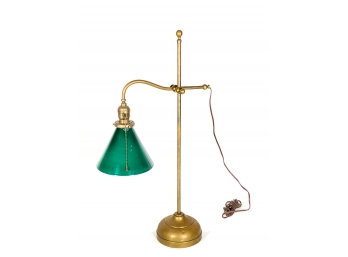 EARLY 20TH CENTURY BRASS GOOSENECK LAMP