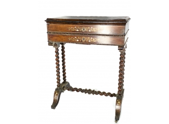 ENGLISH VICTORIAN ROSEWOOD TOILET TABLE
