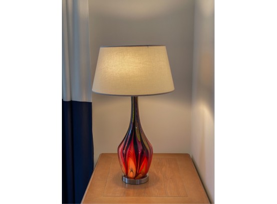 ART GLASS STYLE CONTEMPORY TABLE LAMP