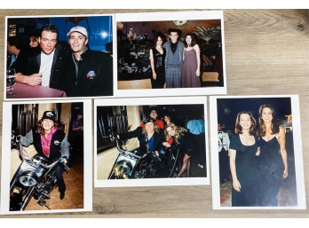(5) PHOTOGRAPHS OF CELEBRITIES AT PLANET HOLLYWOOD