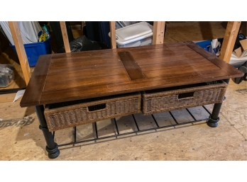 COFFEE TABLE WITH (2) SLIDING DRAWERS