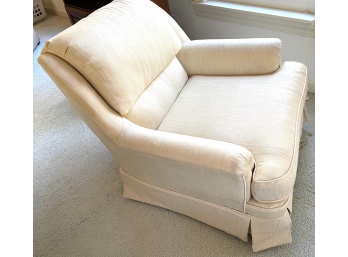 (2) SWIVEL UPHOLSTERED CHAIRS BY ROWE