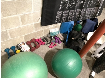 GROUP OF OVER (25) PCS. EXERCISE EQUIPMENT