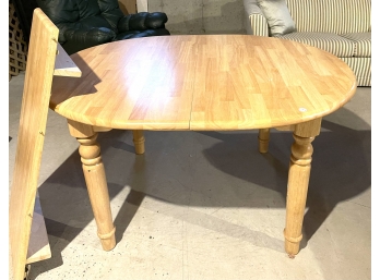 LATE (20TH C) OVAL MAPLE DINING TABLE W/ 18' LEAF