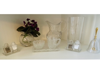 MISC GROUP OF MISC VINTAGES CLEAR GLASS