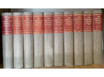 10 VOLUMES, 'THE LIBRARY OF ORIGNAL SOURCES'