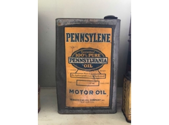 PENNSYLENE MOTOR OIL CAN