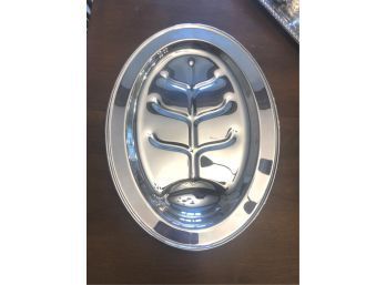 ACADEMY SILVERPLATED TRAY WITH WELL