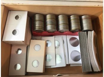 LARGE LOT TRAIN MODEL, COIN SUPPLIES AND GAMBLING COINS