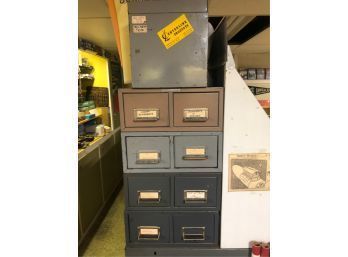 HUNDREDS OF MODEL DECALS IN SMALL CABINET