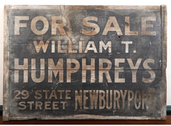 HUMPHREYS REAL ESTATE 'FOR SALE' SIGN NEWBURYPORT