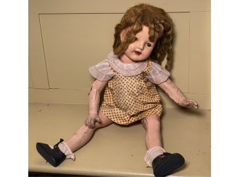 TALL COMPOSITION DOLL c1930s- 1940s