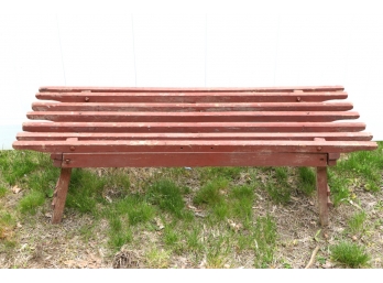 LAUNDRY BENCH in RED WASH
