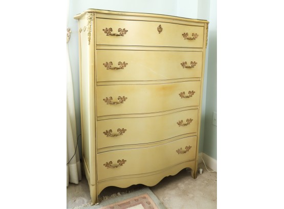 LOUIS XV STYLE (5) GRADUATING DRAWER TALL CHEST