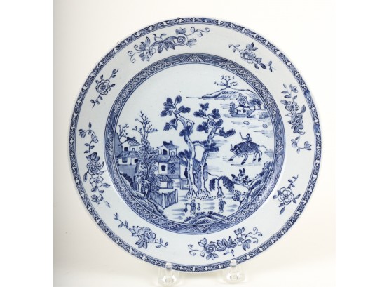 DELFT PLATE DECORATED with a CHINESE MOTIF