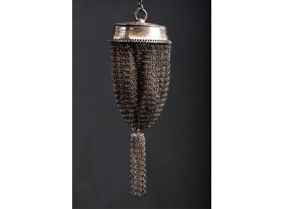 STERLING SILVER CHAIN MAIL CHANGE PURSE