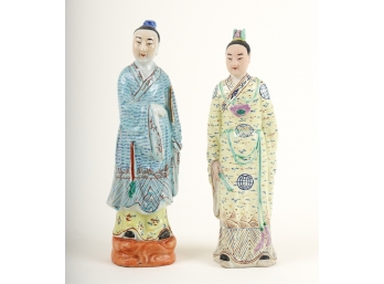 (2) CHINESE PORCELAIN FIGURINES