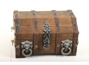 TREASURE CHEST with LION MOUNTS
