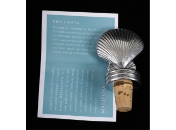MARIPOSA SHELL-FORM BOTTLE STOPPER with TAGS