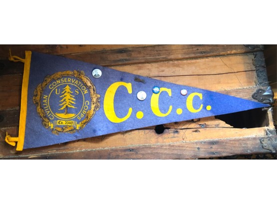 CIVILIAN CONSERVATION CORPS PENNANT