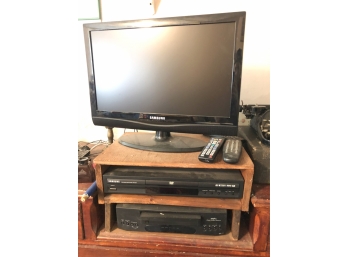 SAMSUNG TV W/ DVD AND VHS PLAYER