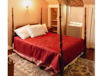 FOUR POSTER MAPLE FULL SIZED BED
