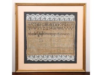 1836 ALPH-NUMBERIC SAMPLER by M.A. LUTHER aged 8
