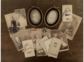 GROUPING OF CDV's and ALBUMEN PHOTOGRAPHS