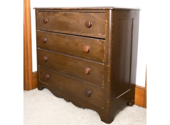 (4) DRAWER COTTAGE CHEST IN BROWN PAINT