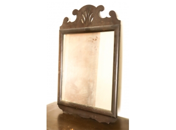 LOOKING GLASS with SHAPED & PIERCED CREST