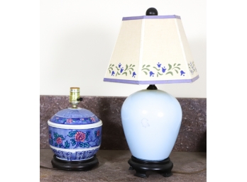 CERAMIC and GLASS TABLE LAMPS