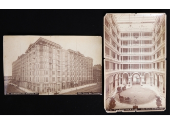 (2) PHOTO CABINET CARDS of SAN FRANCISCO by TABOR