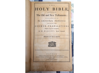 1772 HOLY BIBLE OLD AND NEW TESTAMENTS