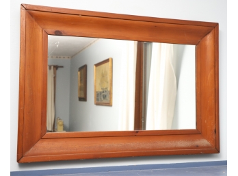 (19th c ) OGEE PINE MIRROR