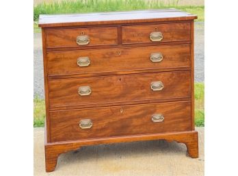 ENGLISH FEDERAL PERIOD OAK CHEST OF DRAWERS