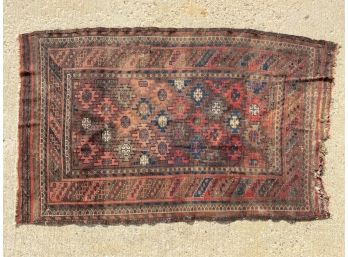 HAND KNOTTED PERSIAN TRIBAL AREA RUG