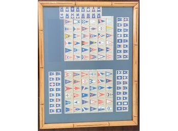 FRAMED 1931 'BURGEES OF YACHT CLUBS' EXAMPLES
