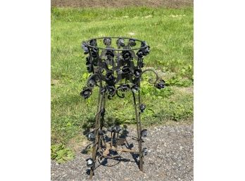 19th c FRENCH WROUGHT IRON PLANT STAND