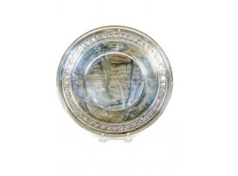 WALLACE STERLING SILVER TRAY WITH BORDER DESIGN