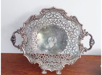 SPECTACULAR RETICULATED STERLING SERVING TRAY